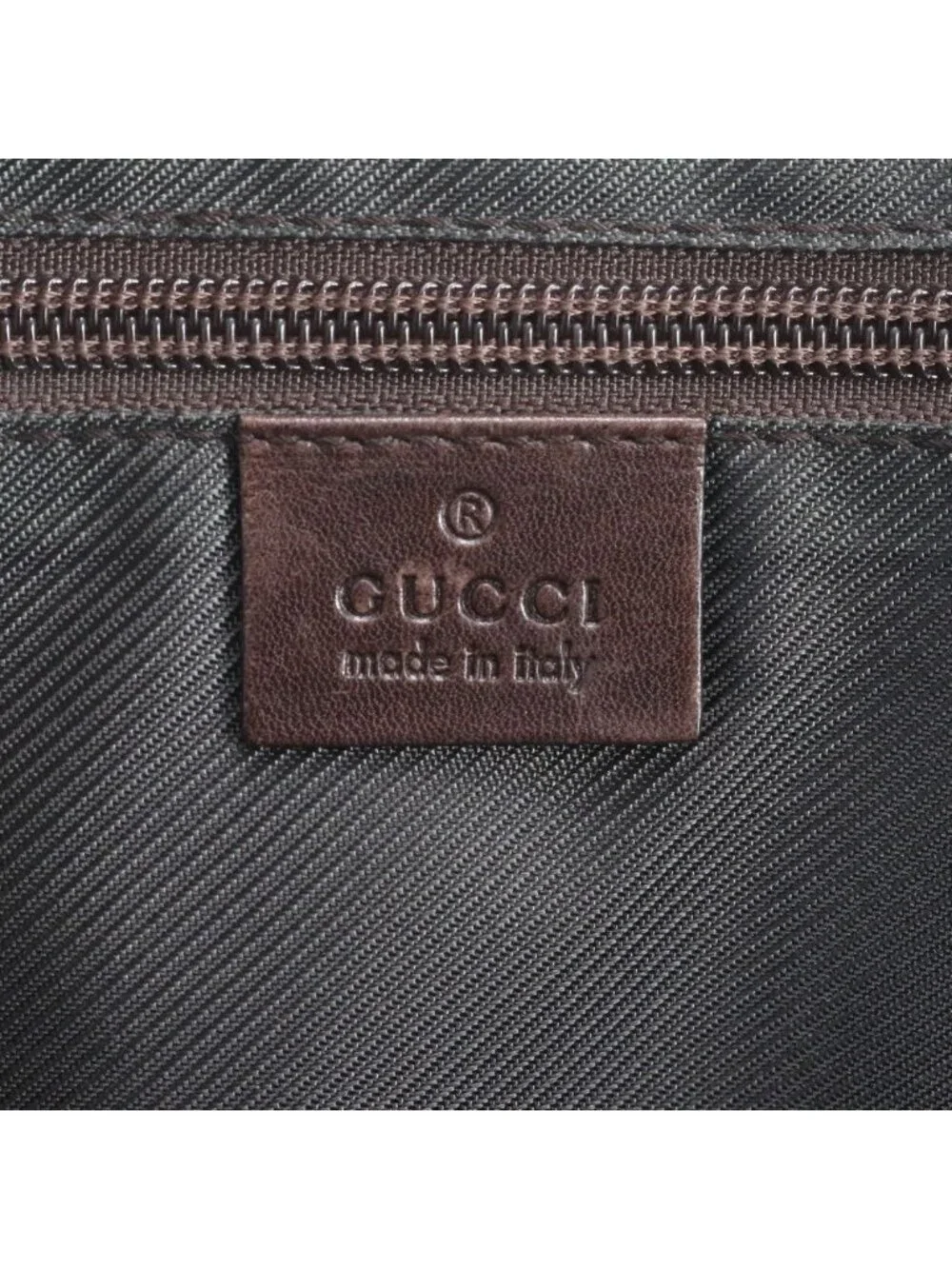 Gucci GG Supreme Leather Business Document Briefcase Brown
